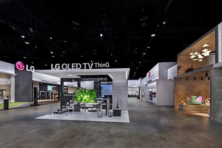 LG-Messestand auf der CES in Las Vegas