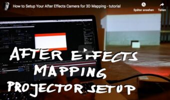 How to Setup Your After Effects Camera for 3D Mapping