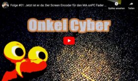 Onkel Cybers DIY Screen Encoder für die MA onPC Fader Wing