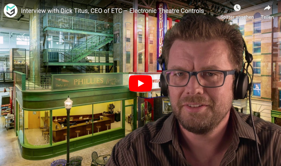 Markus Wilmsmann von mothergrid im Gespräch mit Dick Titus, CEO ETC – Electronic Theatre Controls