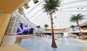 ASC realisiert A/V-Paradies unter Palmen im Beach Club der AIDAnova