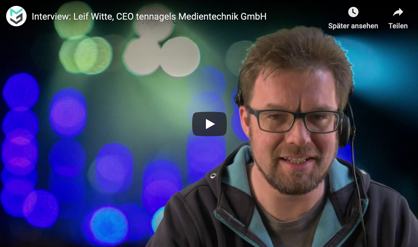 Markus Wilmsmann on mothergrid im Gespräch mit Leif Witte von tennagels Medientechnik