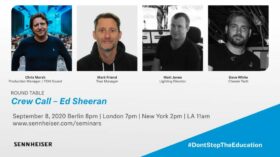 Ed Sheerans Live-Crew zu Gast bei Sennheiser