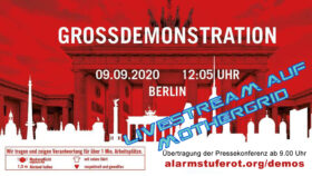 Livestream von der #alarmstuferot-Demo aus Berlin am 09.09