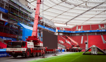 LEDCON modernisiert Display-Technik in der BayArena