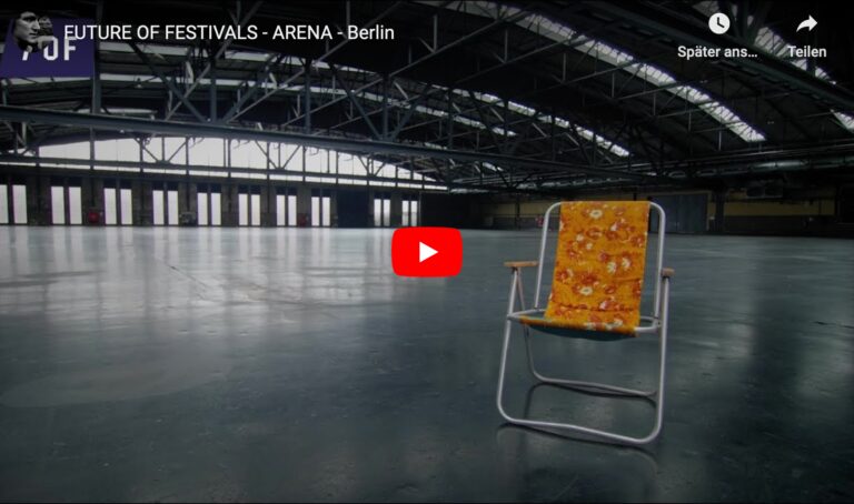 Die Arena Berlin: Hier wird am 13. und 14. November 2020 die „Future Of Festivals“ stattfinden.