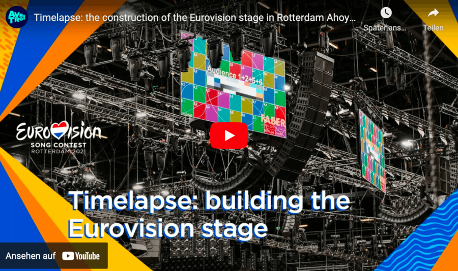 Eurovision Song Contest 2021 in der Ahoy Arena in Rotterdam.