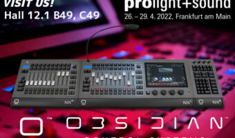 Obsidian Control Systems mit neuen, portablen Lichtsteuerungen auf der Prolight + Sound