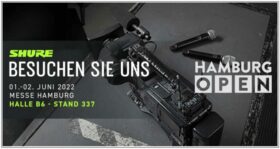 Hamburg Open: Shure mit neuem Axient Digital ADX5D Zweikanal-Kameraempfänger vor Ort