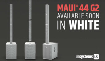 Dezentere Optik durch Weiß: LD Systems präsentiert MAUI 44 G2