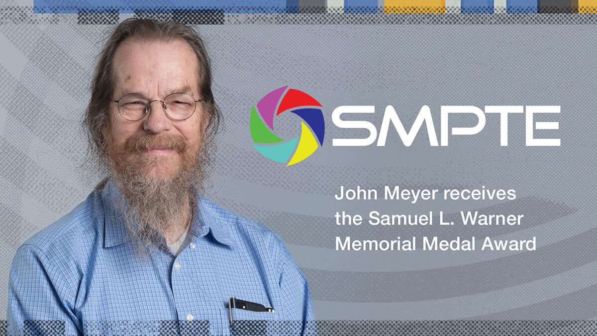 John Meyer mit Samuel L. Warner Memorial Medal ausgezeichnet