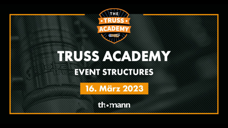 Die erste Global Truss "Truss Academy" 2023 findet am 16. März 2023 bei Thomann statt.