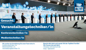TOP RENT sucht Konferenz-, Veranstaltungs- und Medientechniker (m/w/d)
