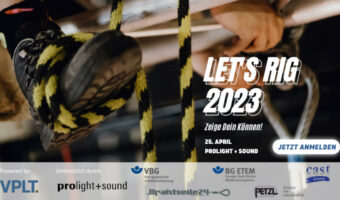 „Let’s Rig 2023“: Leistungsvergleich für Rigger:innen auf der Prolight + Sound