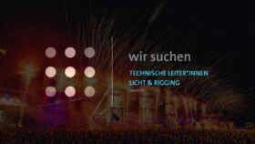POOLgroup sucht Technische Leiter*Innen Licht & Rigging (w/m/d)