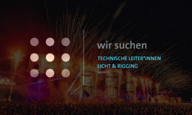POOLgroup sucht Technische Leiter*Innen Licht & Rigging (w/m/d)