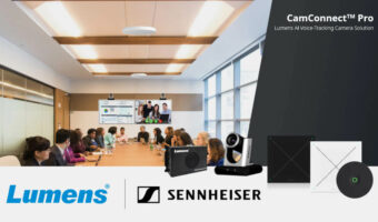 Lumens setzt das TeamConnect Ceiling Medium von Sennheiser ein