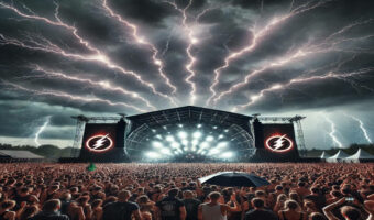 Donnerwetter Blitz in der Festival-Saison