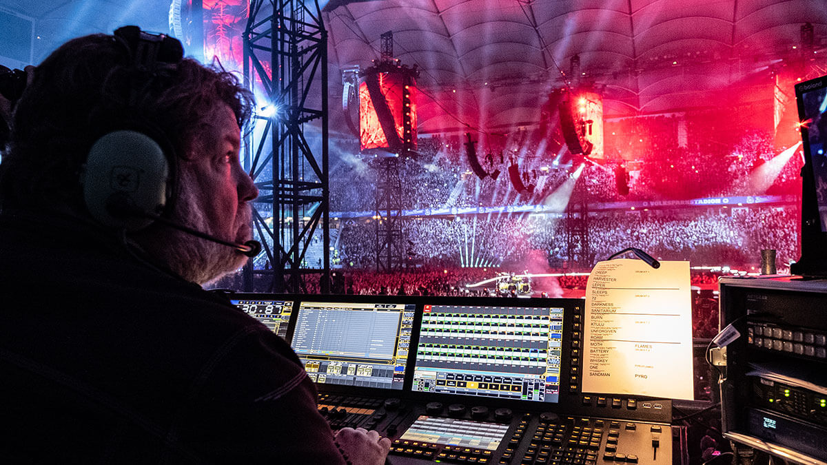 Rob Koenig beim Metallica-Konzert in Hamburg im Jahr 2023.