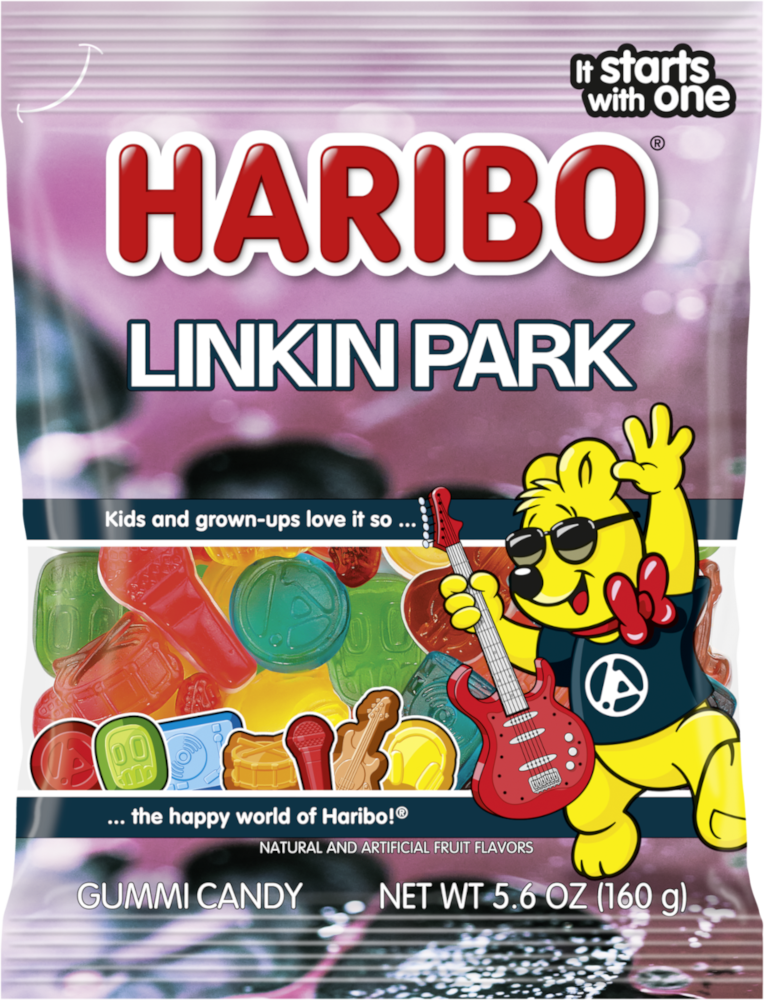 Der „Haribo Linkin Park Mix“ – limitiert, fruchtig, fan-nah. © HARIBO