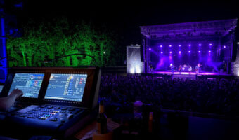 Haldern Pop mit Zeo-Scheinwerfer und Hog-Konsolen
