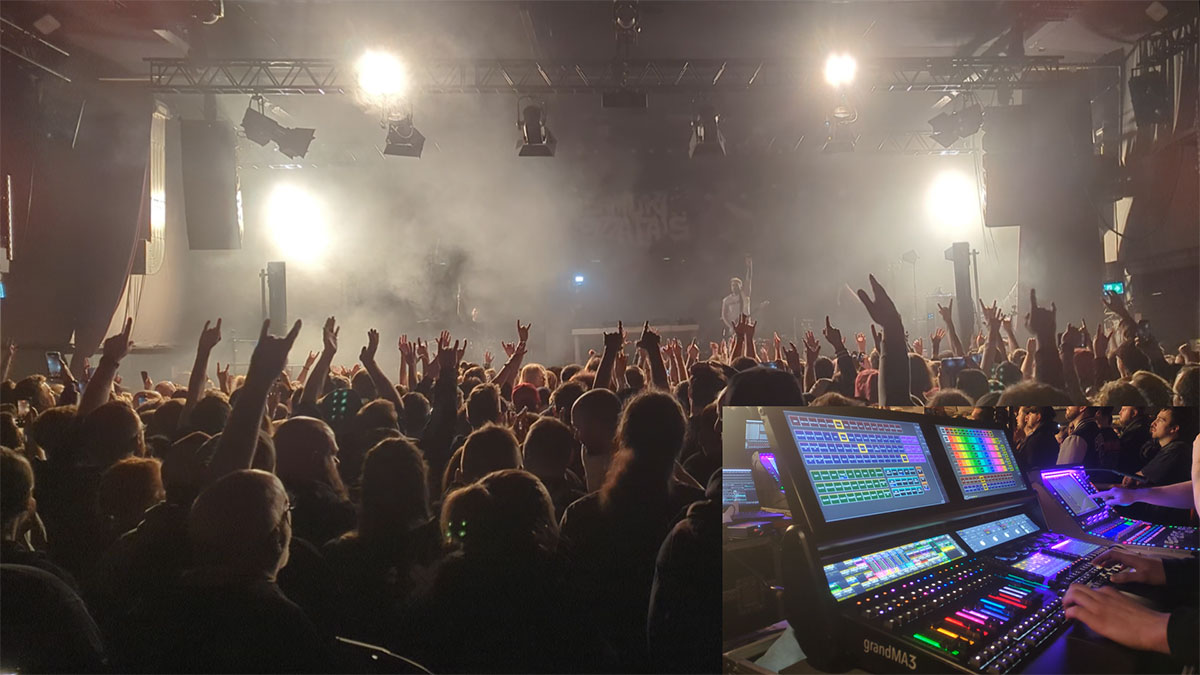 Der junge Licht-Wizard Noah Kogler hat auch sein Pult für uns auf Kamera gebannt.