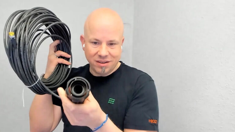 Peter Rieck von Sommer cable und das SC-Monocat 303.